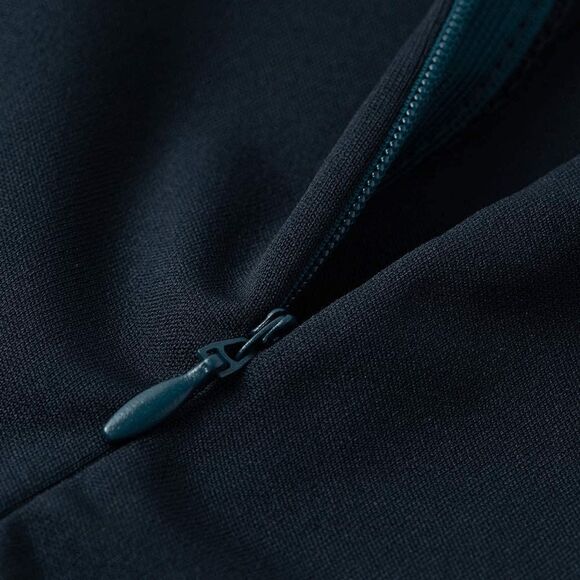 Elegant Lace Patchwork Square Neck Knee Length Pencil Navy Dress SIZE XL NEW - Picture 5 of 7